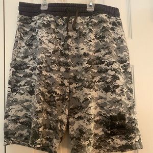 Two pairs of Army logo shorts